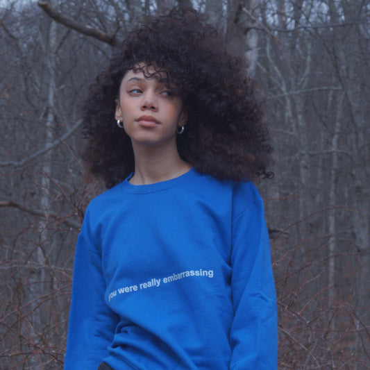 sweatshirt (you were really embarrassing)
